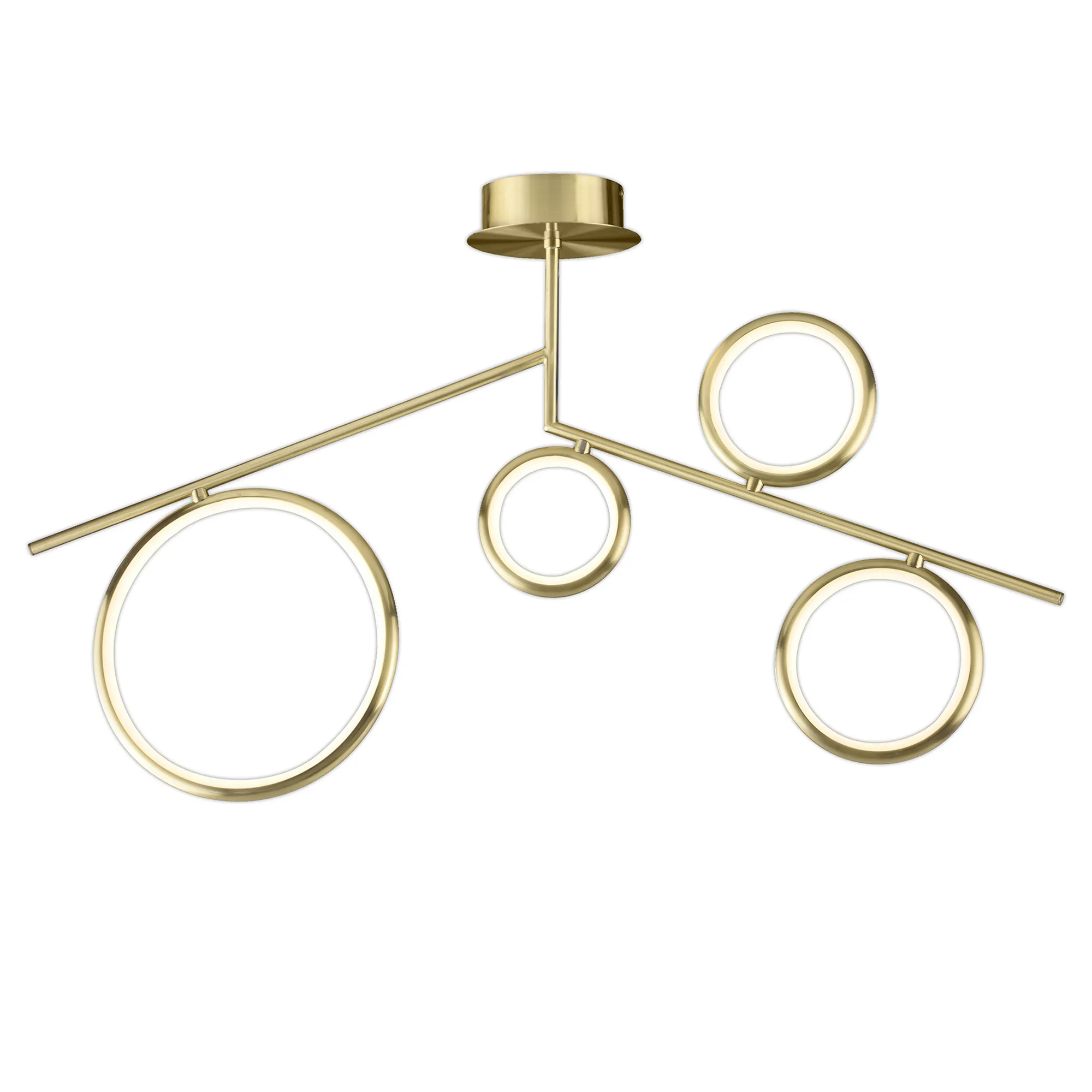 Olimpia Satin Gold Ceiling Lights Mantra Semi Flush Fittings Olimpia Satin Gold Ceiling Lights Mantra Semi Flush Fittings